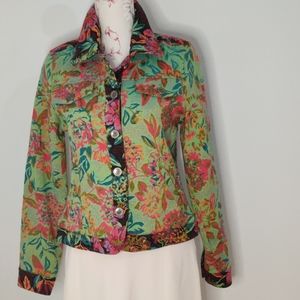 Christopher & Banks Multi-Color Blazer Size S